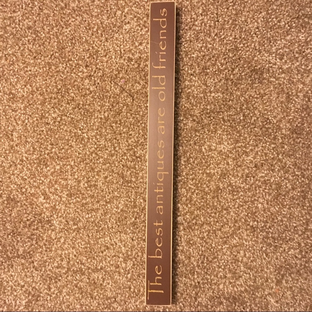 Friends Brown Wooden Sign Made In USA